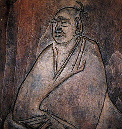 内山真龍刻賀茂真淵像版(内山氏蔵)